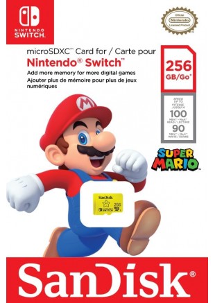 CARTE MICRO SD 256 GO OFFICIEL PAR SANDISK  (USAGÉ)